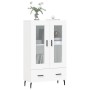 Aparador alto madera de ingeniería blanco 69,5x31x115 cm von , Sideboards - Ref: Foro24-828316, Preis: 90,74 €, Rabatt: %
