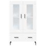 Aparador alto madera de ingeniería blanco 69,5x31x115 cm von , Sideboards - Ref: Foro24-828316, Preis: 90,74 €, Rabatt: %