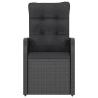 Garten-Essgruppe, 9-teilig, mit schwarzen Kunststoff-Rattan-Kissen. von vidaXL, Gartensets - Ref: Foro24-3059343, Preis: 1,00...