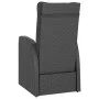 Set comedor de jardín 9 piezas y cojines ratán sintético negro de vidaXL, Conjuntos de jardín - Ref: Foro24-3059343, Precio: ...