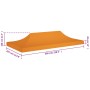 Techo de carpa para celebraciones naranja 6x3 m 270 g/m² von , Abdeckungen für Zelte und Pavillons - Ref: Foro24-315329, Prei...