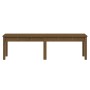 Banco jardín 2 plazas madera maciza pino marrón 159,5x44x45 cm by vidaXL, garden benches - Ref: Foro24-824014, Price: 61,53 €...