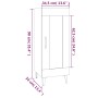 Aparador de madera contrachapada gris hormigón 34,5x34x90 cm by , Sideboards - Ref: Foro24-812406, Price: 63,98 €, Discount: %