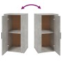 Aparador de madera contrachapada gris hormigón 40x33x70 cm by , Sideboards - Ref: Foro24-819416, Price: 54,79 €, Discount: %