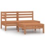 Set de muebles de jardín 3 pzas madera maciza pino marrón miel von , Gartensets - Ref: Foro24-806600, Preis: 164,91 €, Rabatt: %