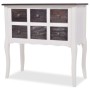 Mueble consola con 6 cajones madera marrón y blanco von , Sideboards - Ref: Foro24-240402, Preis: 197,29 €, Rabatt: %