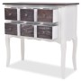 Mueble consola con 6 cajones madera marrón y blanco von , Sideboards - Ref: Foro24-240402, Preis: 197,29 €, Rabatt: %