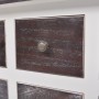 Mueble consola con 6 cajones madera marrón y blanco de , Aparadores - Ref: Foro24-240402, Precio: 197,17 €
