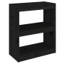 Estantería/divisor de espacios madera pino negro 60x30x71,5 cm von , Bücherregale und Regale - Ref: Foro24-808162, Preis: 53,...