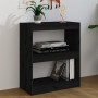 Estantería/divisor de espacios madera pino negro 60x30x71,5 cm von , Bücherregale und Regale - Ref: Foro24-808162, Preis: 53,...