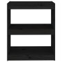 Estantería/divisor de espacios madera pino negro 60x30x71,5 cm von , Bücherregale und Regale - Ref: Foro24-808162, Preis: 53,...