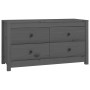 Armario auxiliar de madera maciza de pino gris 100x40x54 cm de , Aparadores - Ref: Foro24-821776, Precio: 141,36 €
