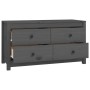 Armario auxiliar de madera maciza de pino gris 100x40x54 cm de , Aparadores - Ref: Foro24-821776, Precio: 141,36 €