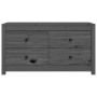 Armario auxiliar de madera maciza de pino gris 100x40x54 cm de , Aparadores - Ref: Foro24-821776, Precio: 141,36 €
