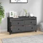 Armario auxiliar de madera maciza de pino gris 100x40x54 cm de , Aparadores - Ref: Foro24-821776, Precio: 141,36 €