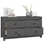 Armario auxiliar de madera maciza de pino gris 100x40x54 cm de , Aparadores - Ref: Foro24-821776, Precio: 141,36 €