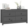 Armario auxiliar de madera maciza de pino gris 100x40x54 cm de , Aparadores - Ref: Foro24-821776, Precio: 141,36 €