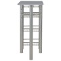 Mesa y taburetes de cocina con estantes de madera y acero gris von , Möbelsets für Küchen und Esszimmer - Ref: Foro24-284401,...