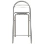 Mesa y taburetes de cocina con estantes de madera y acero gris von , Möbelsets für Küchen und Esszimmer - Ref: Foro24-284401,...