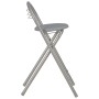 Mesa y taburetes de cocina con estantes de madera y acero gris von , Möbelsets für Küchen und Esszimmer - Ref: Foro24-284401,...