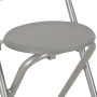 Mesa y taburetes de cocina con estantes de madera y acero gris von , Möbelsets für Küchen und Esszimmer - Ref: Foro24-284401,...
