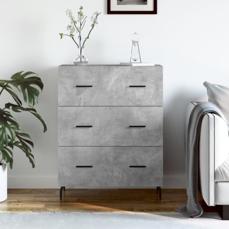 Aparador de madera de ingeniería gris hormigón 69,5x34x90 cm von , Sideboards - Ref: Foro24-827872, Preis: 98,24 €, Rabatt: %