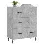 Aparador de madera de ingeniería gris hormigón 69,5x34x90 cm von , Sideboards - Ref: Foro24-827872, Preis: 98,24 €, Rabatt: %
