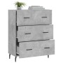 Aparador de madera de ingeniería gris hormigón 69,5x34x90 cm von , Sideboards - Ref: Foro24-827872, Preis: 98,24 €, Rabatt: %