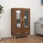Aparador alto de madera contrachapada marrón roble 70x31x115 cm by , Sideboards - Ref: Foro24-817479, Price: 95,67 €, Discoun...