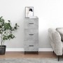 Aparador de madera contrachapada gris hormigón 34,5x34x90 cm von , Sideboards - Ref: Foro24-828624, Preis: 76,27 €, Rabatt: %
