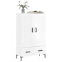 Aparador alto madera de ingeniería blanco brillo 69,5x31x115 cm von , Sideboards - Ref: Foro24-830326, Preis: 101,66 €, Rabat...