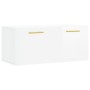 Armario de pared madera ingeniería blanco brillo 80x36,5x35 cm von , Schließfächer und Lagerschränke - Ref: Foro24-830062, Pr...