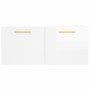 Armario de pared madera ingeniería blanco brillo 80x36,5x35 cm von , Schließfächer und Lagerschränke - Ref: Foro24-830062, Pr...