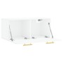 Armario de pared madera ingeniería blanco brillo 80x36,5x35 cm von , Schließfächer und Lagerschränke - Ref: Foro24-830062, Pr...