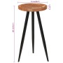 Mesa alta de troncos madera maciza de acacia Ø53x105 cm by , Kitchen and dining tables - Ref: Foro24-351792, Price: 148,20 €,...