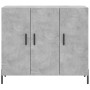 Aparador de madera de ingeniería gris hormigón 90x34x80 cm by , Sideboards - Ref: Foro24-828120, Price: 86,29 €, Discount: %