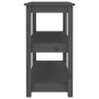 Mesa consola de madera maciza de pino gris 80x40x74 cm by , Side tables - Ref: Foro24-821671, Price: 96,84 €, Discount: %