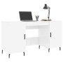 Escritorio madera contrachapada blanco brillante 140x50x75 cm de , Escritorios - Ref: Foro24-829566, Precio: 131,74 €, Descue...