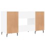 Escritorio madera contrachapada blanco brillante 140x50x75 cm de , Escritorios - Ref: Foro24-829566, Precio: 131,74 €, Descue...