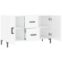 Aparador de madera de ingeniería blanco brillante 100x36x60 cm von , Sideboards - Ref: Foro24-828174, Preis: 108,27 €, Rabatt: %