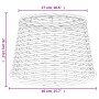Pantalla para lámpara mimbre marrón Ø40x26 cm von , Lampenschirme - Ref: Foro24-364393, Preis: 51,21 €, Rabatt: %