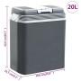Nevera termoeléctrica portátil 20 litros 12 V 230 V E von , Kühlschränke - Ref: Foro24-51197, Preis: 93,52 €, Rabatt: %