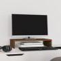 Soporte de monitor madera maciza pino marrón miel 50x27x10 cm by , Computer bases and risers - Ref: Foro24-813947, Price: 26,...