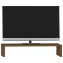 Soporte de monitor madera maciza pino marrón miel 50x27x10 cm by , Computer bases and risers - Ref: Foro24-813947, Price: 26,...
