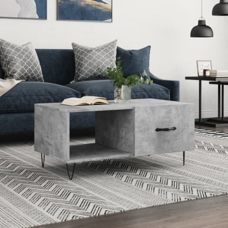 Mesa de centro madera contrachapada gris hormigón 90x50x40 cm von , Couchtisch - Ref: Foro24-829208, Preis: 59,76 €, Rabatt: %
