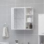 Armario con espejo de baño madera contrachapada 62,5x20,5x64 cm de vidaXL, Tocadores de baño - Ref: Foro24-803308, Precio: 64...