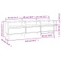 Mueble de TV madera contrachapada roble ahumado 150x30x44,5 cm von , TV-Möbel - Ref: Foro24-831914, Preis: 94,27 €, Rabatt: %