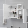Armario con espejo de baño madera contrachapada 62,5x20,5x64 cm de vidaXL, Tocadores de baño - Ref: Foro24-803308, Precio: 64...