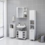 Armario con espejo de baño madera contrachapada 62,5x20,5x64 cm de vidaXL, Tocadores de baño - Ref: Foro24-803308, Precio: 64...