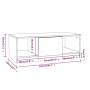 Mesa de centro madera de ingeniería gris Sonoma 102x50x36 cm von , Couchtisch - Ref: Foro24-817079, Preis: 75,90 €, Rabatt: %